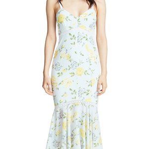 Cinq a Sept Jolene Sunglow Floral Midi Dress